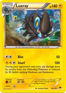 Luxray - 46/122 (Cracked Ice Holo) (Deck Exclusives) Medium Play Holofoil
