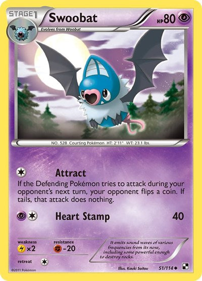 Swoobat (Black and White) Medium Play