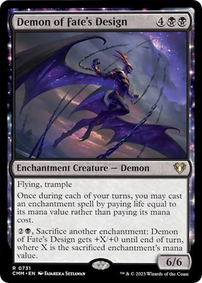 Demon of Fate's Design (Commander Masters) Light Play
