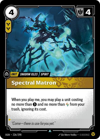 Spectral Matron (Origins) Light Play