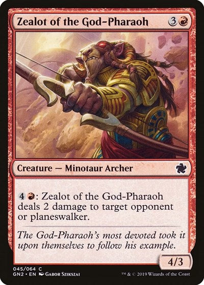 Zealot of the God-Pharaoh (Magic Game Night 2019) Medium Play