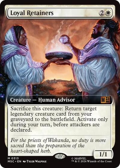 Loyal Retainers (Extended Art) (Commander: Marvel Super Heroes) Light Play