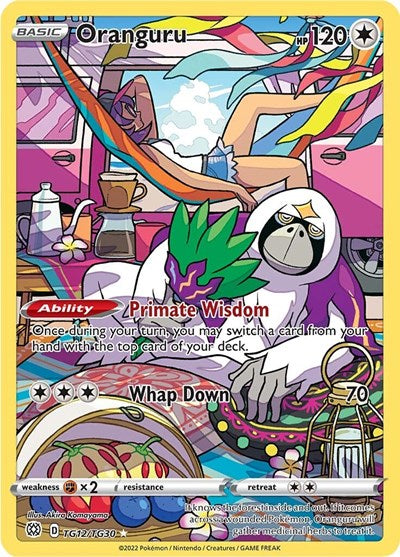 Oranguru (SWSH09: Brilliant Stars Trainer Gallery) Light Play Holofoil