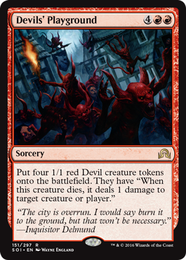 Devils' Playground (Shadows Over Innistrad) Light Play
