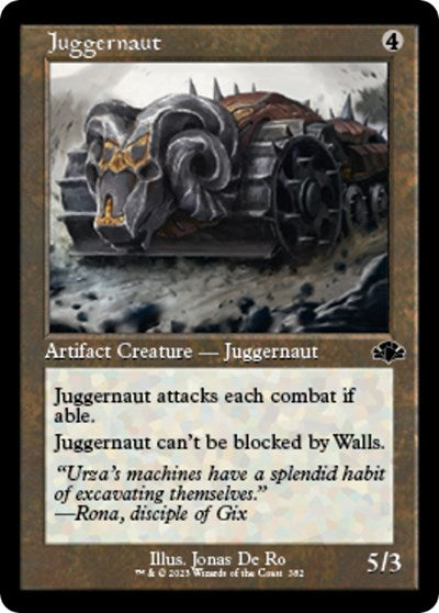 Juggernaut (Retro Frame) (Dominaria Remastered) Light Play