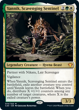 Yannik, Scavenging Sentinel (Commander 2020 Ikoria) Light Play Foil