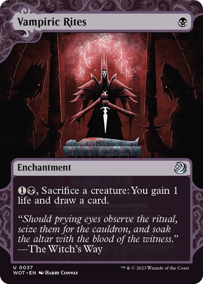 Vampiric Rites (Wilds of Eldraine: Enchanting Tales) Light Play Foil