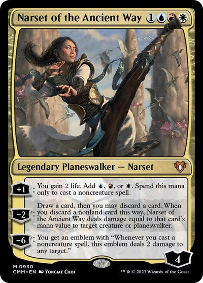Narset of the Ancient Way (Commander Masters) Light Play