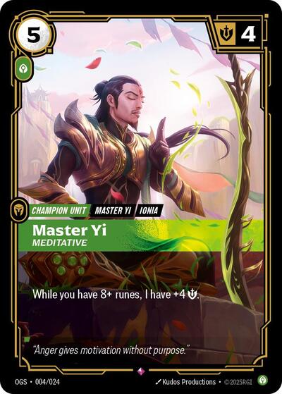 Master Yi Meditative (Origins: Proving Grounds) Light Play