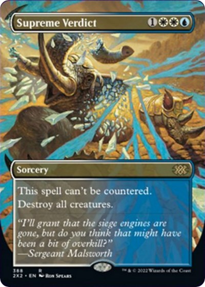 Supreme Verdict (Borderless) (Double Masters 2022) Near Mint Foil
