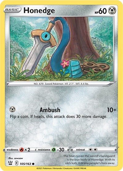 Honedge (SWSH05: Battle Styles) Light Play