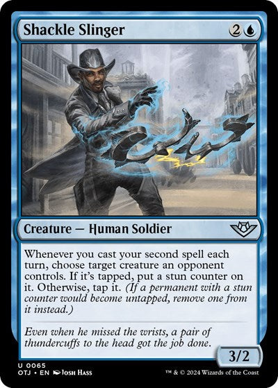 Shackle Slinger (Outlaws of Thunder Junction) Light Play Foil