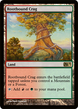 Rootbound Crag (Magic 2013 Core Set) Medium Play