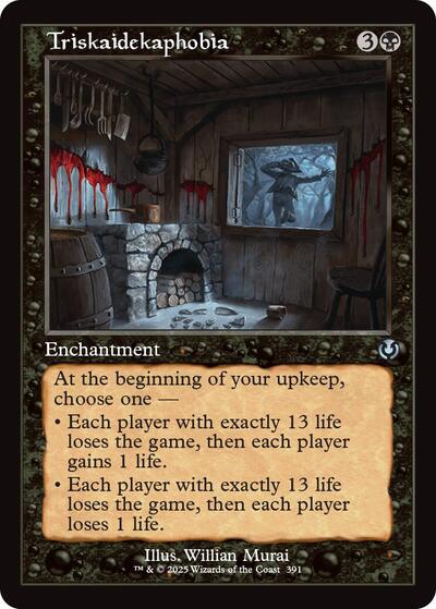 Triskaidekaphobia (Retro Frame) (Innistrad Remastered) Light Play