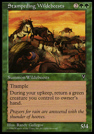 Stampeding Wildebeests (Visions) Heavy Play