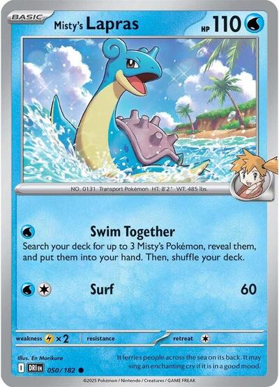 Misty's Lapras (SV10: Destined Rivals) Light Play
