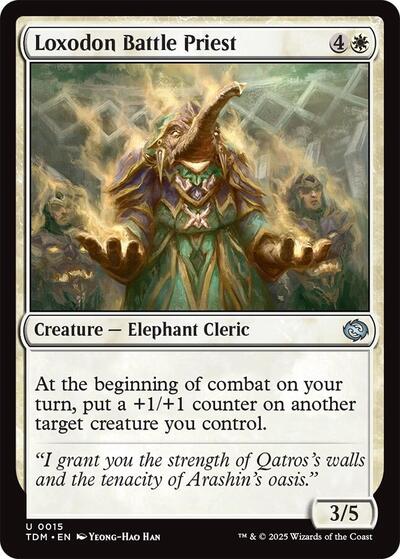 Loxodon Battle Priest (Tarkir: Dragonstorm) Light Play