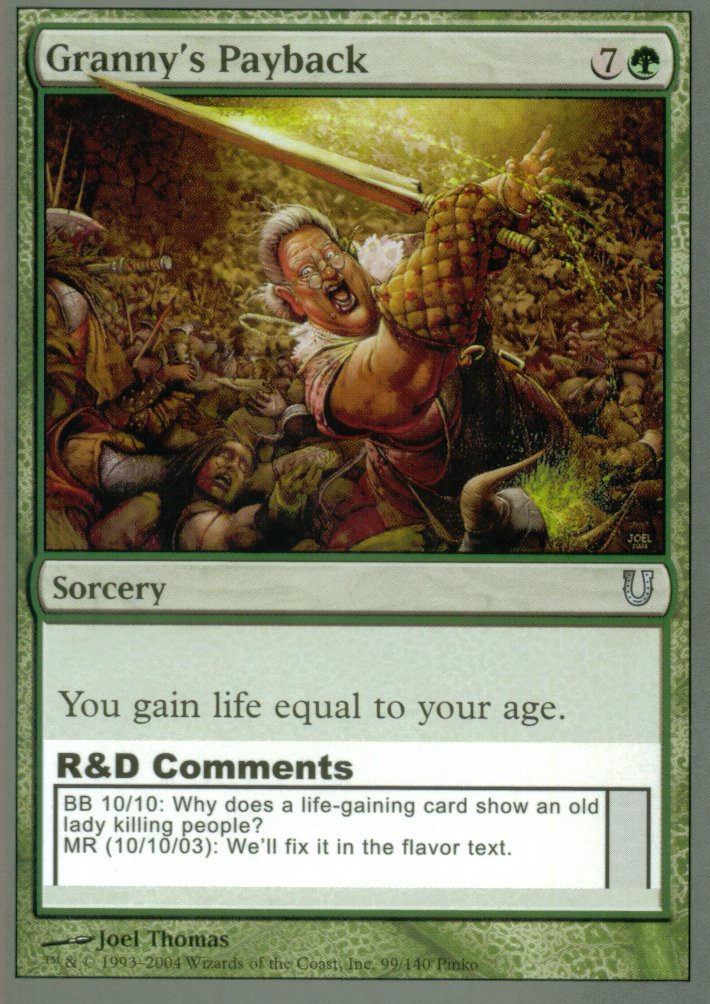 Granny's Payback (Unhinged) Light Play