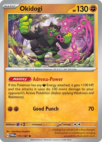 Okidogi (SV06: Twilight Masquerade) Light Play Holofoil