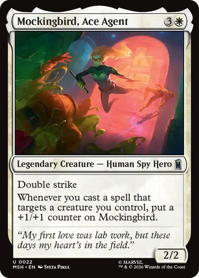 Mockingbird, Ace Agent (Marvel Super Heroes) Light Play Foil