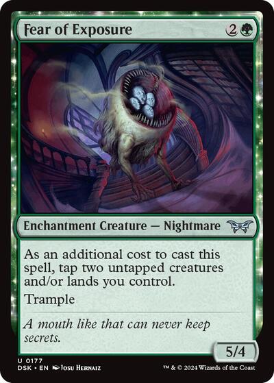 Fear of Exposure (Duskmourn: House of Horror) Light Play Foil