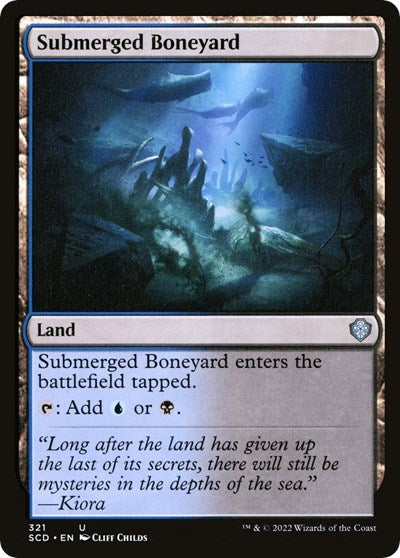 Submerged Boneyard (Commander 2022 Starter Decks) Light Play