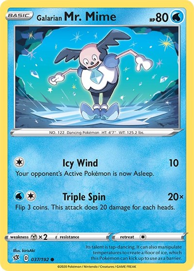 Galarian Mr. Mime (SWSH02: Rebel Clash) Light Play