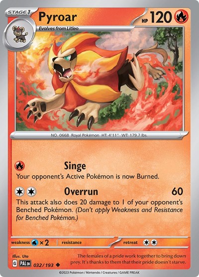 Pyroar - 032 (SV02: Paldea Evolved) Light Play