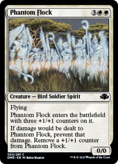 Phantom Flock (Dominaria Remastered) Light Play