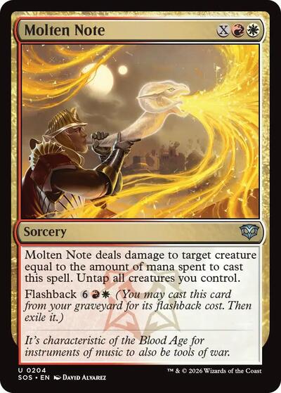 Molten Note (Secrets of Strixhaven) Light Play