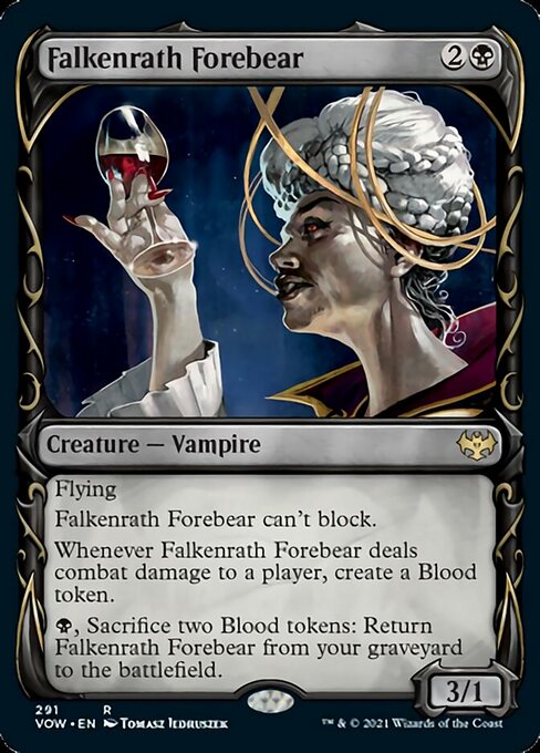 Falkenrath Forebear (Showcase) (Innistrad: Crimson Vow) Light Play