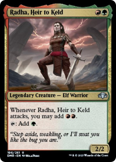 Radha, Heir to Keld (Dominaria Remastered) Light Play