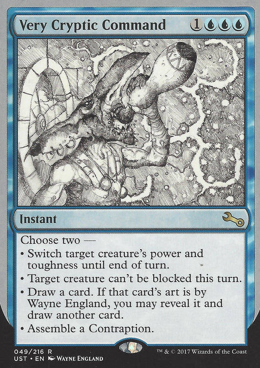 Very Cryptic Command (A) (Switch Target Creature s) (Unstable) Light Play Foil