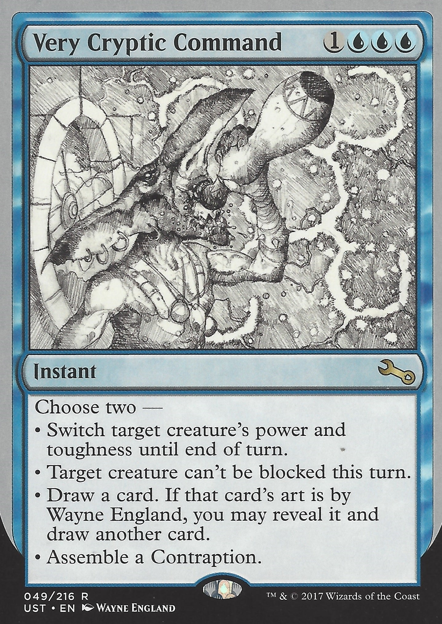 Very Cryptic Command (A) (Switch Target Creature s) (Unstable) Light Play Foil