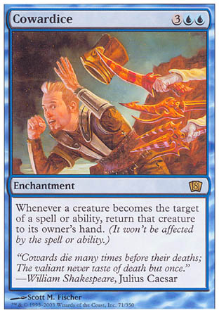 Cowardice (8th Edition) Light Play