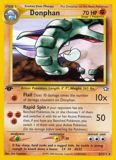 Donphan (Neo Genesis) Damaged / Poor Unlimited