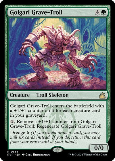 Golgari Grave-Troll (Ravnica Remastered) Light Play