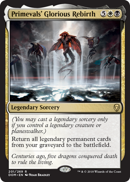 Primevals' Glorious Rebirth (Dominaria) Light Play