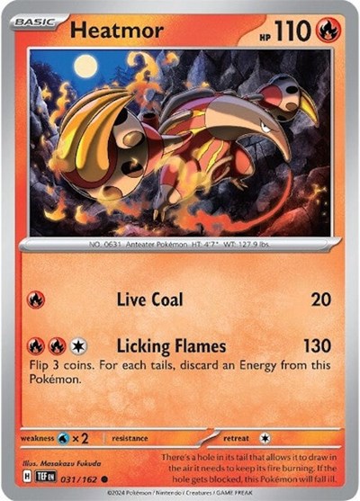 Heatmor (SV05: Temporal Forces) Light Play Reverse Holofoil