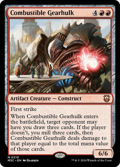 Combustible Gearhulk (Commander: Modern Horizons 3) Light Play