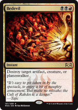 Bedevil (Ravnica Allegiance) Light Play