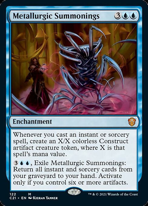 Metallurgic Summonings (Commander 2021 Strixhaven) Light Play