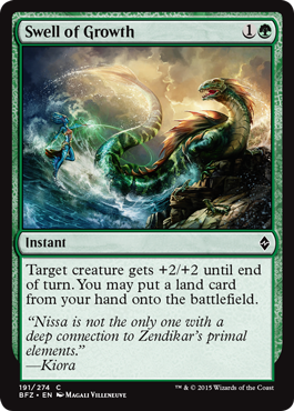 Swell of Growth (Battle for Zendikar) Light Play