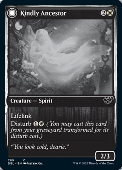 Kindly Ancestor / Ancestor's Embrace (Innistrad: Double Feature) Light Play