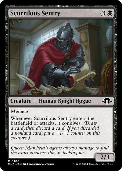 Scurrilous Sentry (Modern Horizons 3) Light Play