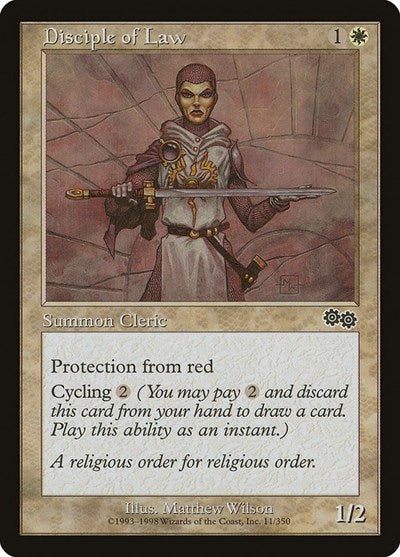 Disciple of Law (Urza's Saga) Light Play