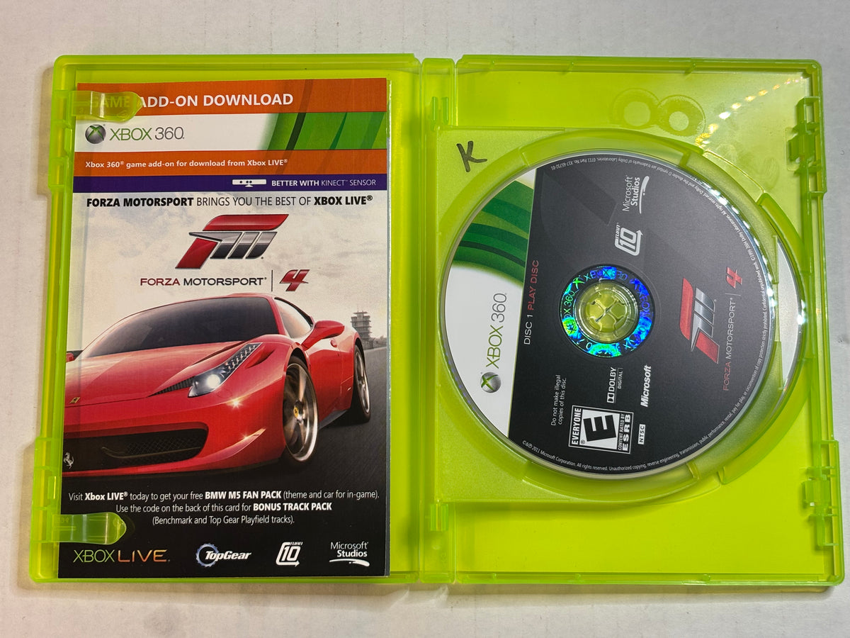 Forza Motorsport 4 (Xbox 360) (Complete In Box) (Tested/Working)