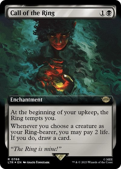 Call of the Ring (Extended Art) (Surge Foil) (Universes Beyond: The Lord of the Rings: Tales of Middle-earth) Damaged / Poor Foil