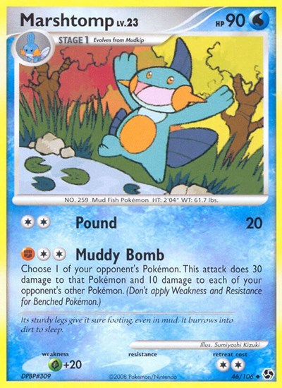 Marshtomp (Great Encounters) Damaged / Poor