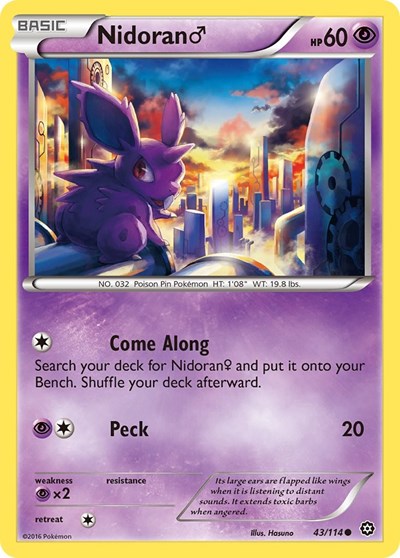 Nidoran M (XY - Steam Siege) Medium Play